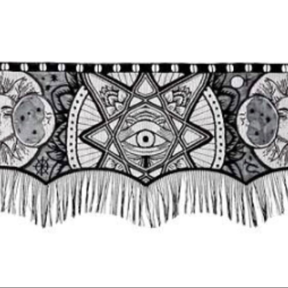 Evil eye window valence